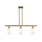 Clymer Island Light shown in the Brushed Brass finish with a Matte White shade