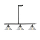 Orwell Island Light shown in the Matte Black finish with a Clear shade