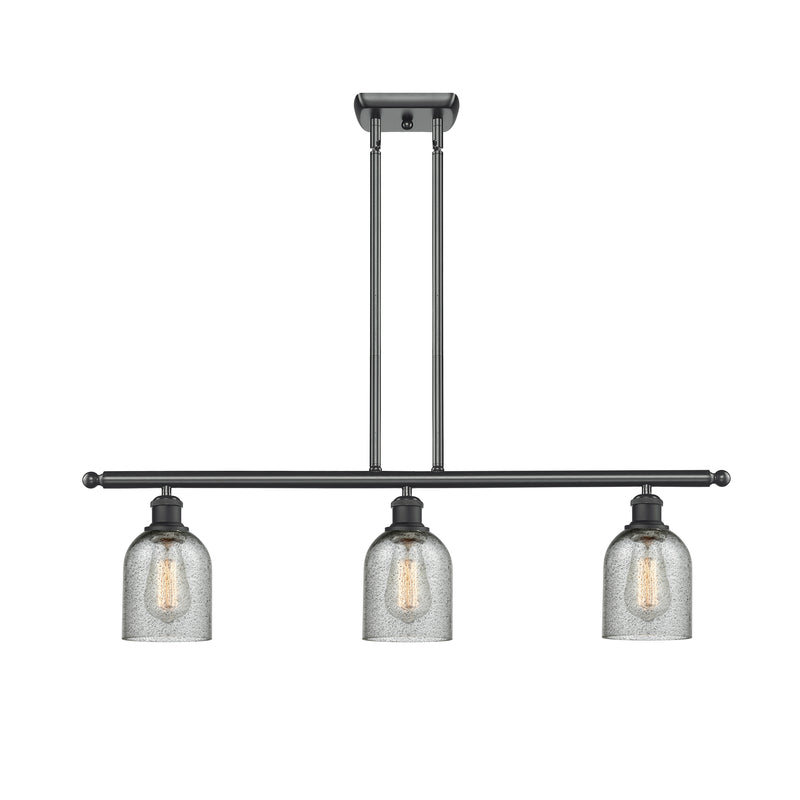 Caledonia Island Light shown in the Matte Black finish with a Charcoal shade