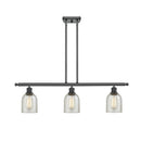 Caledonia Island Light shown in the Matte Black finish with a Mica shade