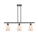 Ellery Island Light shown in the Matte Black finish with a White shade