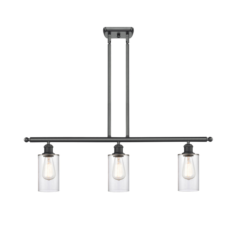 Clymer Island Light shown in the Matte Black finish with a Clear shade