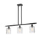 Cobbleskill Island Light shown in the Oil Rubbed Bronze finish with a Clear shade