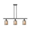 Cobbleskill Island Light shown in the Oil Rubbed Bronze finish with a Mercury shade