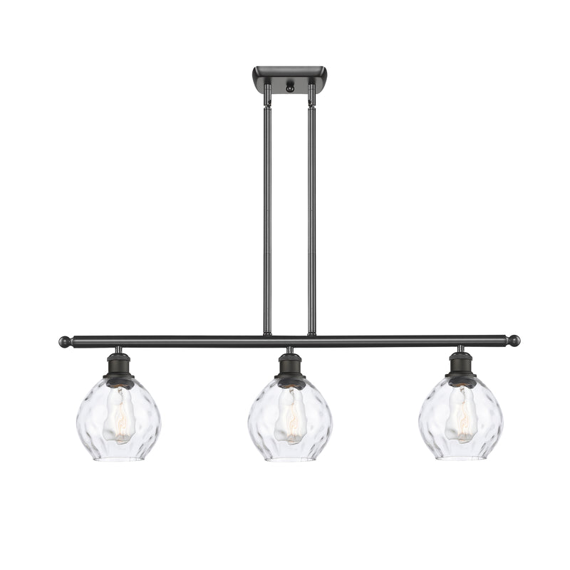 Waverly Island Light shown in the Oil Rubbed Bronze finish with a Clear shade