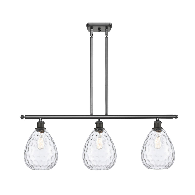 Waverly Island Light shown in the Oil Rubbed Bronze finish with a Clear shade