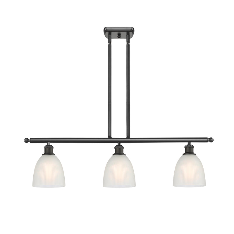 Castile Island Light shown in the Oil Rubbed Bronze finish with a White shade