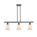 Ellery Island Light shown in the Oil Rubbed Bronze finish with a White shade