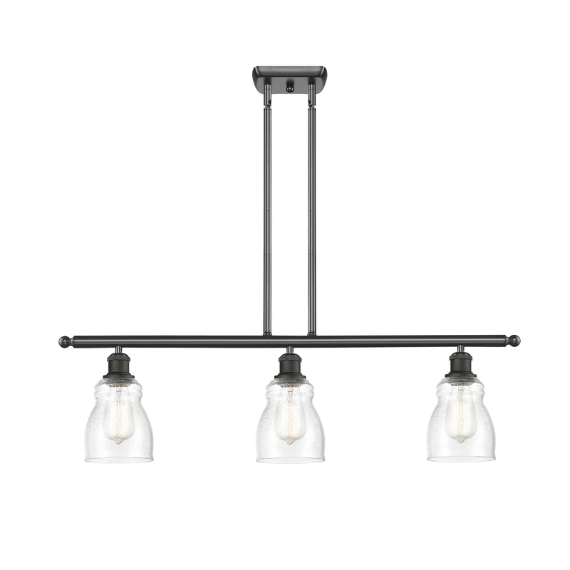 Ellery Island Light shown in the Oil Rubbed Bronze finish with a Seedy shade