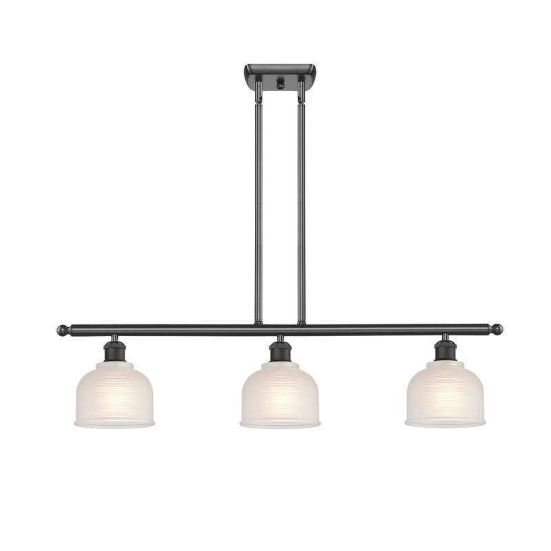 Dayton Island Light shown in the Oil Rubbed Bronze finish with a White shade