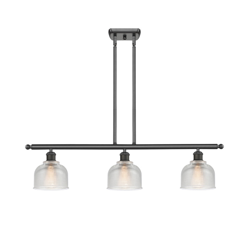 Dayton Island Light shown in the Oil Rubbed Bronze finish with a Clear shade