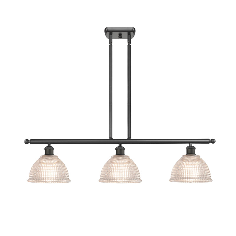 Arietta Island Light shown in the Oil Rubbed Bronze finish with a Clear shade