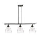 Ballston Dome Island Light shown in the Oil Rubbed Bronze finish with a Clear shade