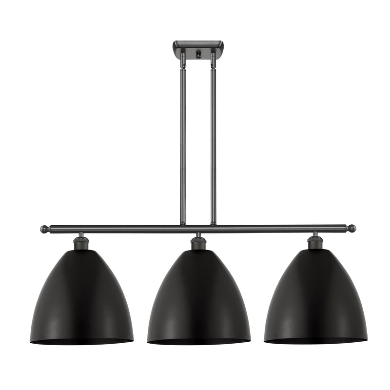 Ballston Dome Island Light shown in the Oil Rubbed Bronze finish with a Oil Rubbed Bronze shade