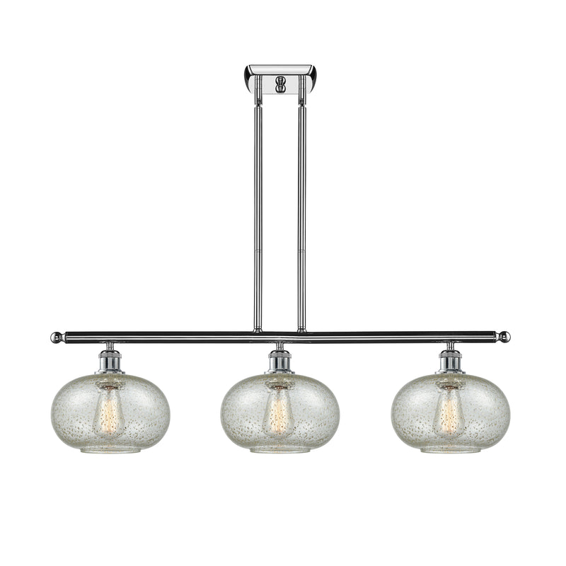 Gorham Island Light shown in the Polished Chrome finish with a Mica shade