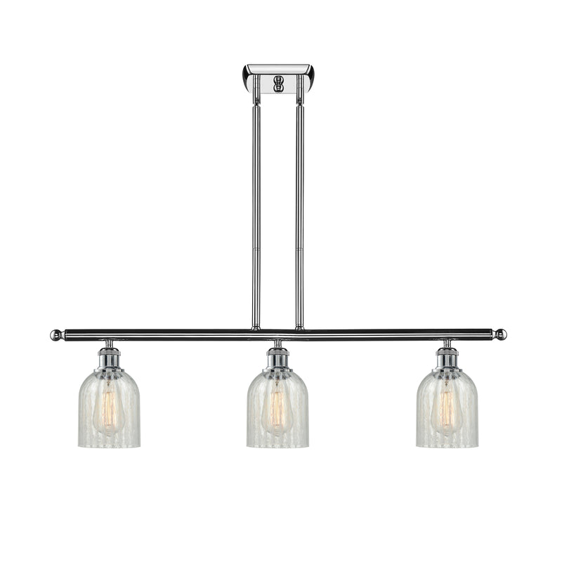 Caledonia Island Light shown in the Polished Chrome finish with a Mouchette shade