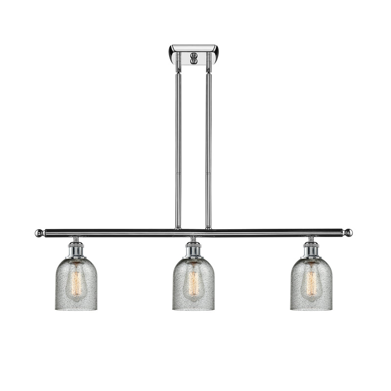 Caledonia Island Light shown in the Polished Chrome finish with a Charcoal shade