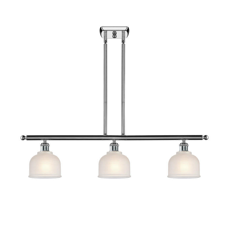 Dayton Island Light shown in the Polished Chrome finish with a White shade