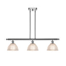 Arietta Island Light shown in the Polished Chrome finish with a Clear shade