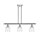 Brookfield Island Light shown in the Polished Chrome finish with a Clear shade