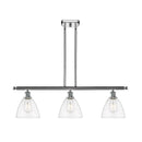 Ballston Dome Island Light shown in the Polished Chrome finish with a Clear shade