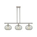 Gorham Island Light shown in the Polished Nickel finish with a Mica shade