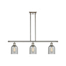 Caledonia Island Light shown in the Polished Nickel finish with a Charcoal shade