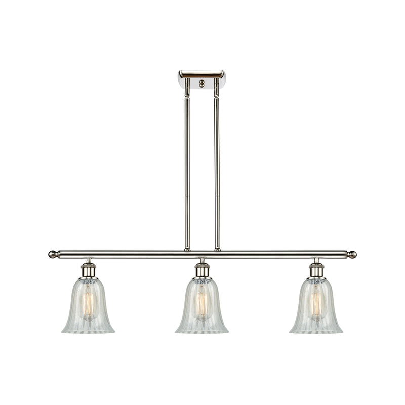 Hanover Island Light shown in the Polished Nickel finish with a Mouchette shade