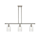 Hadley Island Light shown in the Polished Nickel finish with a Clear shade