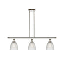 Castile Island Light shown in the Polished Nickel finish with a Clear shade