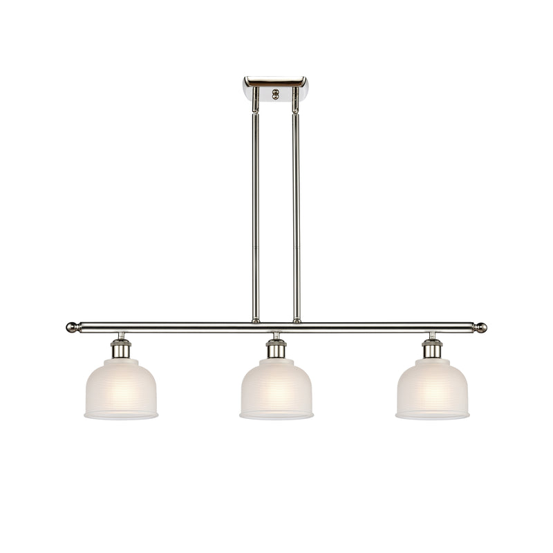 Dayton Island Light shown in the Polished Nickel finish with a White shade