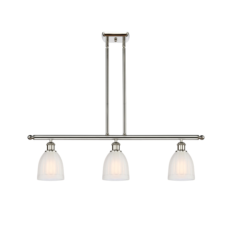 Brookfield Island Light shown in the Polished Nickel finish with a White shade
