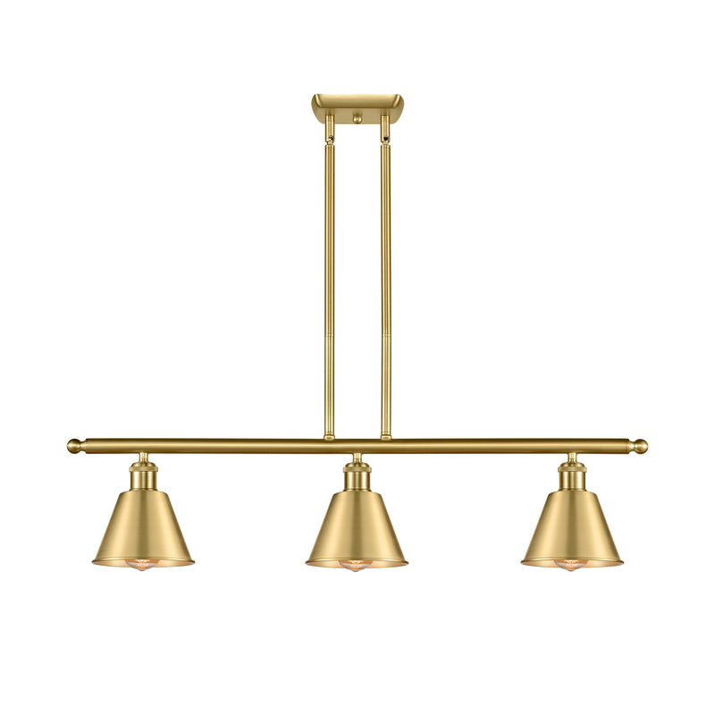 Smithfield Island Light shown in the Satin Gold finish with a Satin Gold shade