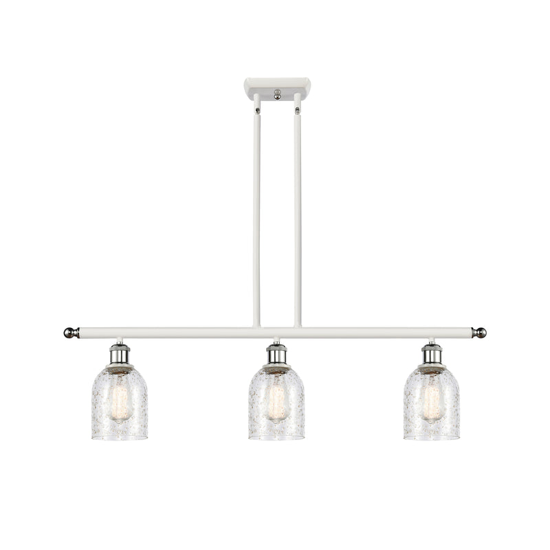 Caledonia Island Light shown in the White and Polished Chrome finish with a Mica shade