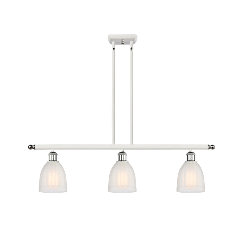 Brookfield Island Light shown in the White and Polished Chrome finish with a White shade