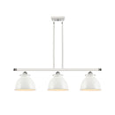 Adirondack Island Light shown in the White and Polished Chrome finish with a Glossy White shade