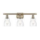 Ellery Bath Vanity Light shown in the Antique Brass finish with a Seedy shade