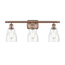 Ellery Bath Vanity Light shown in the Antique Copper finish with a Seedy shade