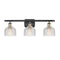 Dayton Bath Vanity Light shown in the Black Antique Brass finish with a Clear shade