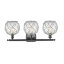 Innovations Lighting Farmhouse Rope 3 Light Bath Vanity Light Part Of The Ballston Collection 516-3W-BK-G122-8RW-LED