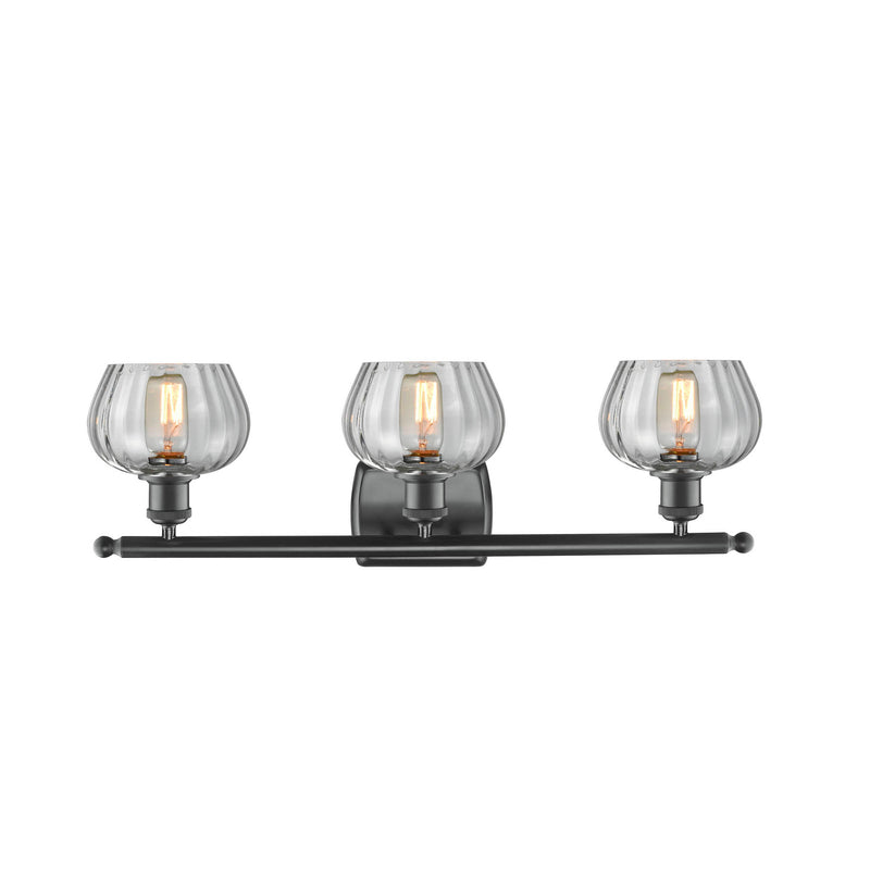 Innovations Lighting Fenton 3 Light Bath Vanity Light Part Of The Ballston Collection 516-3W-BK-G92-LED