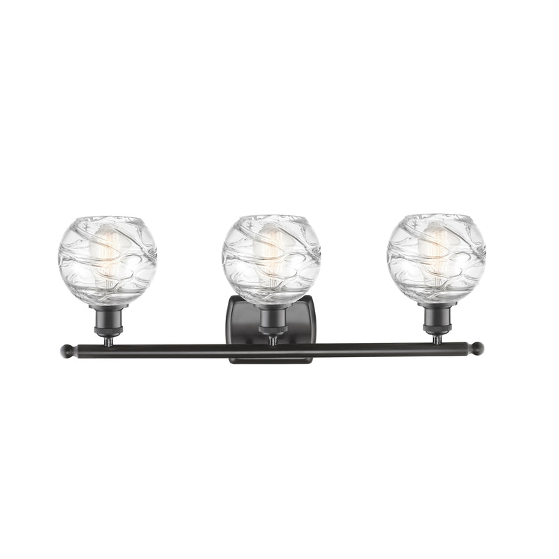 Innovations Lighting Deco Swirl 3 Light 26" Bath Vanity Light 516-3W-OB-G1213-6-LED