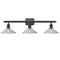 Orwell Bath Vanity Light shown in the Oil Rubbed Bronze finish with a Clear shade