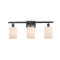 Hadley Bath Vanity Light shown in the Oil Rubbed Bronze finish with a Matte White shade