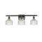 Dayton Bath Vanity Light shown in the Oil Rubbed Bronze finish with a Clear shade
