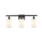 Clymer Bath Vanity Light shown in the Oil Rubbed Bronze finish with a Matte White shade