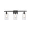 Clymer Bath Vanity Light shown in the Oil Rubbed Bronze finish with a Clear shade