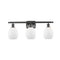 Eaton Bath Vanity Light shown in the Oil Rubbed Bronze finish with a Matte White shade