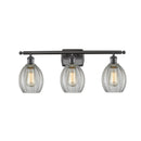 Eaton Bath Vanity Light shown in the Oil Rubbed Bronze finish with a Clear shade