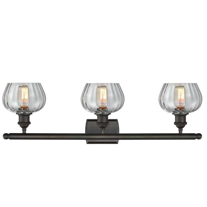 Innovations Lighting Fenton 3 Light Bath Vanity Light Part Of The Ballston Collection 516-3W-OB-G92-LED